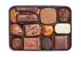 Chocolate candies box