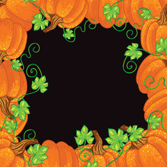Halloween Background. Vector Illustration. Frame