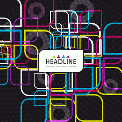 Brochure header layout template