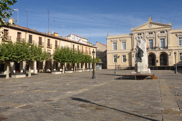 Fototapeta na wymiar Main square of Palencia, Castilla y Leon, Spain