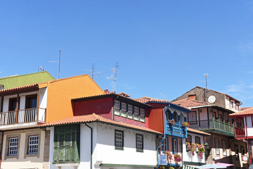 Colorfull house in Chaves,Portugal