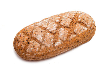 rye bread isolated