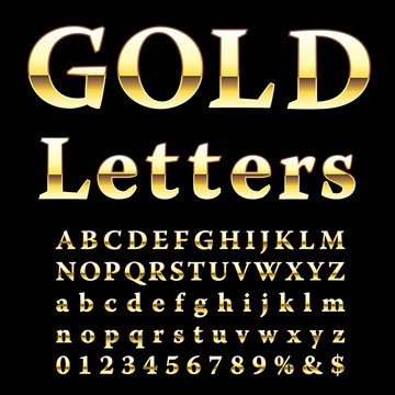 fat gold letters