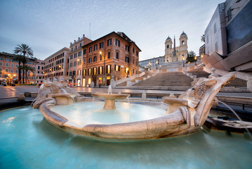 Obraz premium Piękny Piazza di Spagna w Rzymie