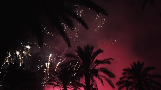 Fireworks multiple. Firework. Colorful fireworks atn holiday night
