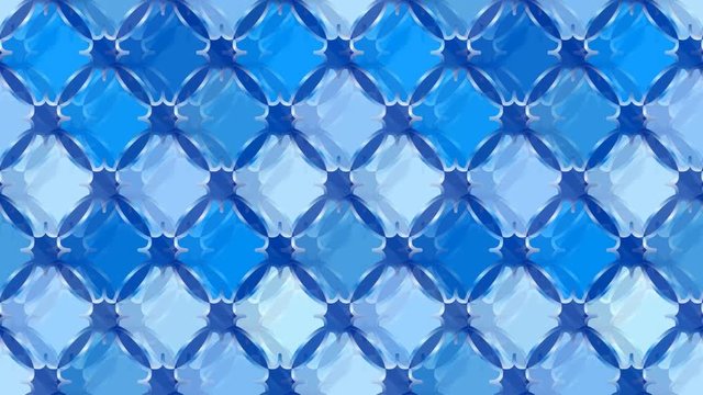 Seamless loop animation background with blue tiles. Every sheet of this clip is a seamless pattern