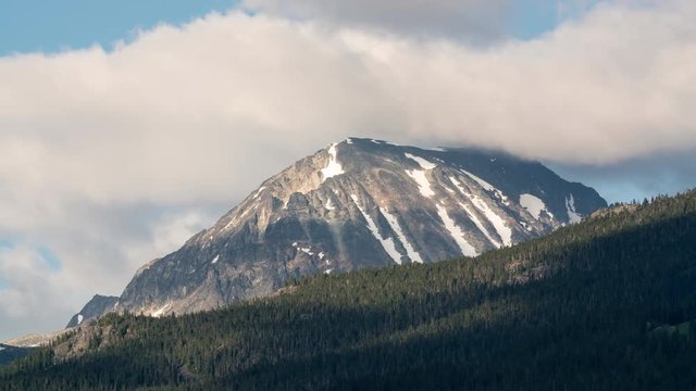 British Columbia Mountain Time-Lapse of Rolling Clouds by Wistler Canada