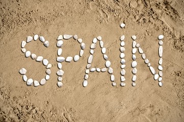 Spain - beach, sand, stones