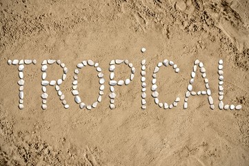 Tropical - beach, sand, stones