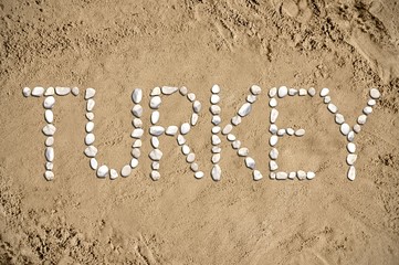 Turkey - beach, sand, stones