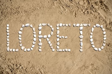 Loreto - beach, sand, stones