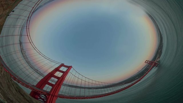 360 Camera Tiny Planet Golden Gate Bridge