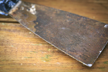 Group of  old oxide vintage tools.