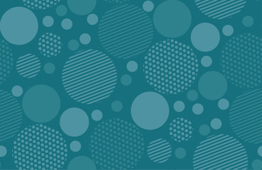 Abstract geometry circle background. vector seamless pattern for fabric, wrapping paper, print and web surface design. marine blue color abstract concept design.