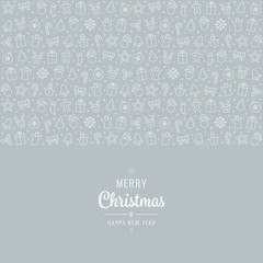 christmas greeting  element icons banner background