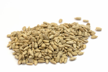 Geschälte Sonnenblumenkerne, Sunflower seeds