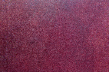 Texture of a vintage brown leather retouched retoucher close-up