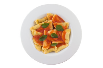 Ravioli Dish with tomato sauce