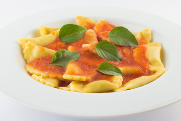 Ravioli Dish with tomato sauce