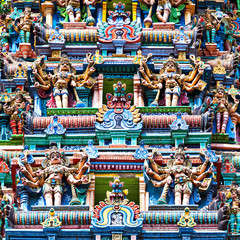 Fototapeta na wymiar Meenakshi Temple