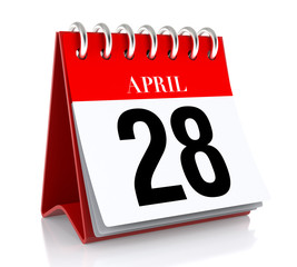 April 28. Calendar