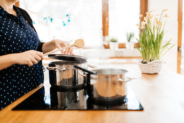 Meal being made in kitchen