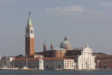 Fototapeta na wymiar Panoramic view of Basilica of San Giorgio Maggiore in Venice, Italy