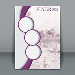 Vertical business flyer for design