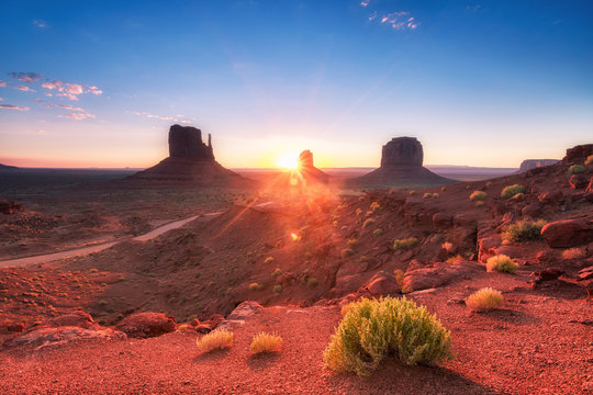 Sunrise At Monument Valley, Arizona