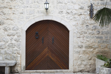 old wooden door