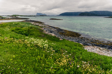 Landscape of village in Norway, Scandinavia