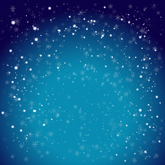 Blue winter holiday background