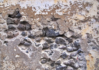 Textur brüchige alte Steinmauer 