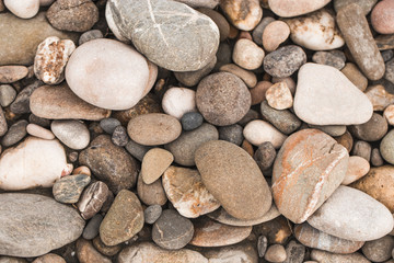 Texture. Marine multi-colored stones.