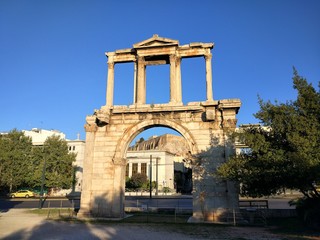 Fototapeta na wymiar Athens Monuments, Greece, 2017