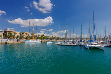 Barcelona. Sea port.