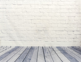 Fototapeta premium Biała ściana z podstawą