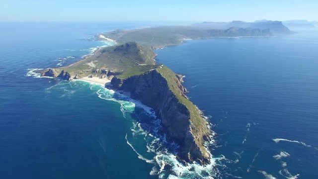 Aerial View of Cape Point in Cape Town