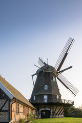 Traditional windmill in Skåne, Sweden