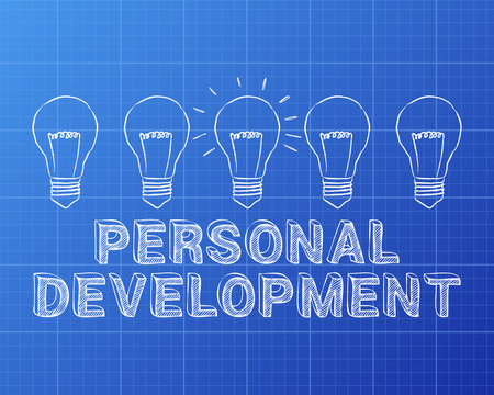 Personal Development Light Bulb Blueprint