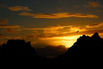 Sunset off Monterey California Coast