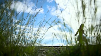Women's hands on the wheel. Footage. Women's hands are driving