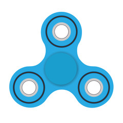 Hand fidget spinner toy. vector illustration