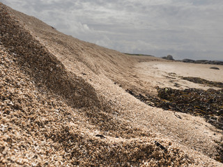 Coral beach in county Galway, Ireland, unique place.