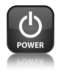 Power special black square button