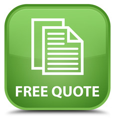 Free quote special soft green square button