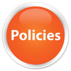 Policies premium orange round button