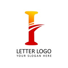 Letter I Flash Logo