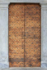 Porte. Sanctuaire Madonna del Sasso. XVIe siècle. Locarno. Orselina. Suisse. / Door. Sanctuary Madonna del Sasso. Orselina. Locarno. Switzerland....