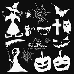Halloween element icon design vector illustration eps10